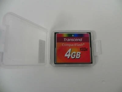 TS4GCF133 Transcend 4GB CompactFlash Card MLC NAND Flash 133X - Image 1 of 3