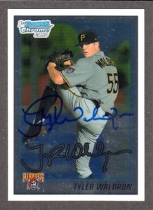 2010 Bowman Chrome BDPP 43  Tyler Waldron  PIRATES  SIGNED AUTOGRAPH AUTO COA
