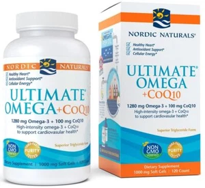 Nordic Naturals Ultimate Omega Coq10 1280mg 120 Weichkapseln - Bild 1 von 2