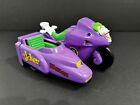 1990 Batman Joker Cycle Toybiz Action Figure Vehicle Dc Comics Sidecar *complete