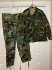 Vitin Garment Mfg Corp Camouflage Combat Coat Pants Set 100% Cotton Mens Large