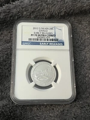 2012 silver 25C Chaco Early Release PF70 Ultra Cameo - Image 1 of 4