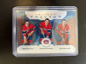 2023-24 Trilogia Trivio Henri Richard/Maurice Richard/Jean Beliveau CANADESI BB - Foto 1 di 1