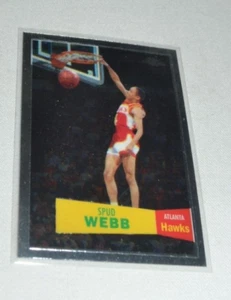 2008 TOPPS CHROME - SPUD WEBB ATLANTA HAWKS CARD 81 - Picture 1 of 4