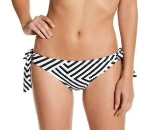 Pantalones de bikini hipster Marilyn Monroe negros blancos a rayas talla grande - Imagen 1 de 6