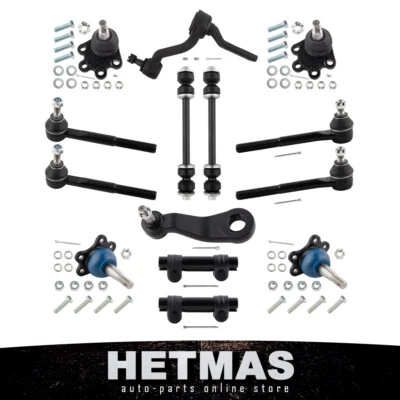 For 1988-1992 Chevrolet GMC K1500 4x4 Ball Joint Tie Rod Idler Pitman Arm Kit - Image 1 of 4