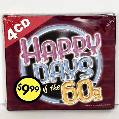 Factory Sealed (shrink wrapped) Happy Days of the 60s Compilation CDx4 - Image 1 of 2