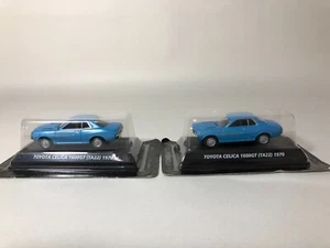 TOYOTA CELICA 1600 GT (TA22) 1970 Blue-metallic 1/64 ×2 KONAMI JAPAN - Picture 1 of 11