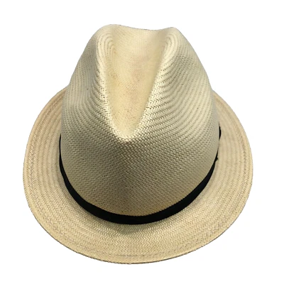 De colección Bailey of Hollywood Para Hombres L Genuino Panamá Fedora Sombrero Banda Grosgrain Foto 1 de 4
