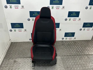SKODA FABIA MONTE CARLO PASSENGER FRONT BLACK AND RED INTERIOR SEAT 2015 TO 2023 - Picture 1 of 15