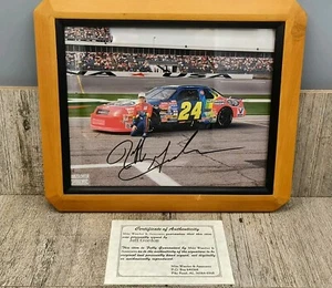 Jeff Gordon 1993 Autographed Hand Signed COA 8x10 NASCAR photo file Rookie, Read - Picture 1 of 7