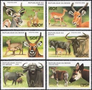 Benin 1996 Animals/Antelopes/Buffalo/Kudu/Impala/Nature/Wildlife 6v set (b8274)