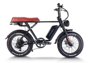 Hybrid Mountain Electric Bicycle Off Road MTB 48V 1500W Full Suspension 20'' Fat - Picture 1 of 12