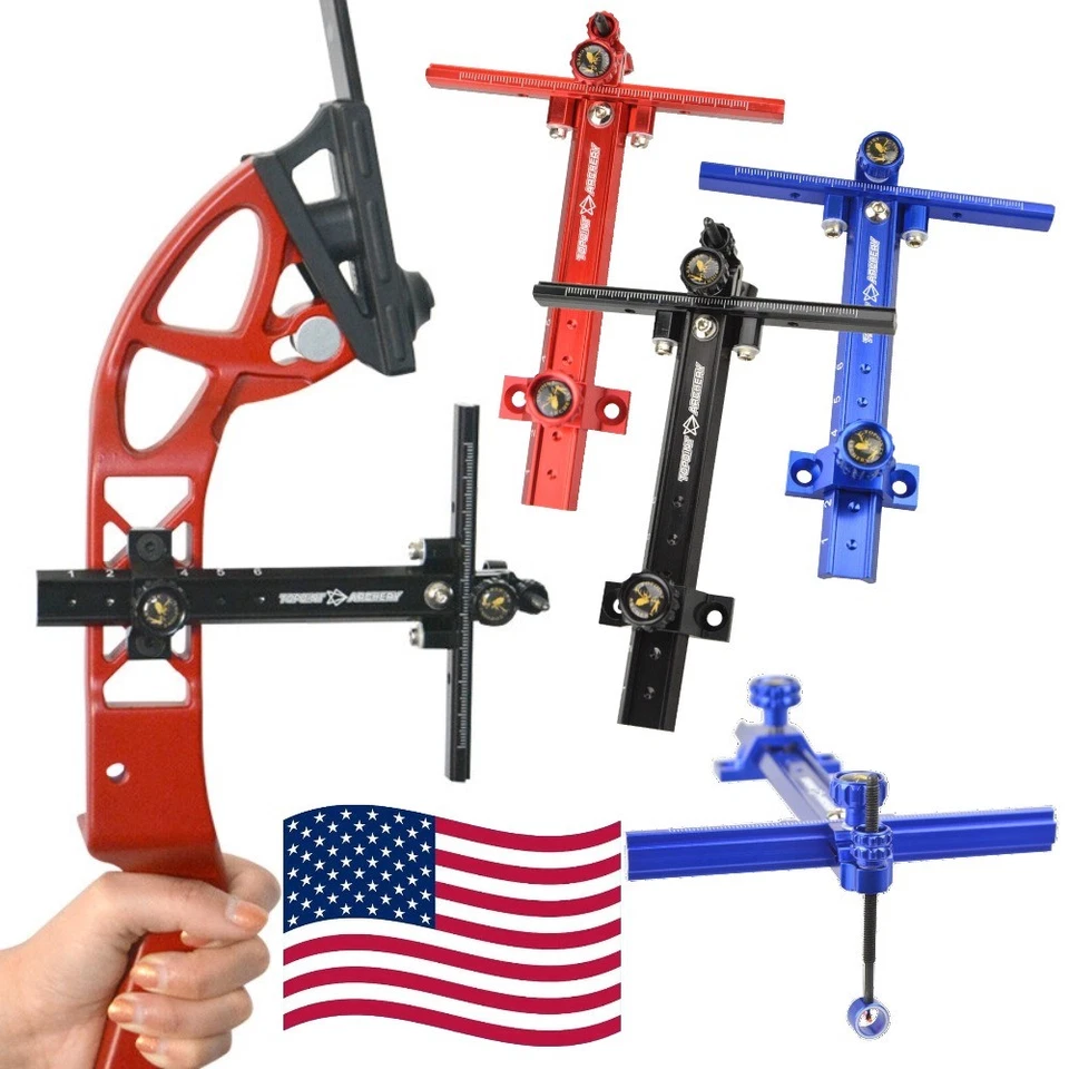 Recurve Bow Sight 0.059" Pin Aluminum Alloy Shooting Sight Bow Archery Hunting - Image 1 of 4