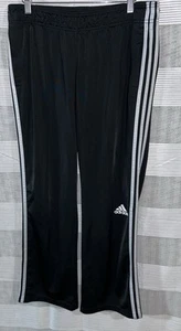 Adidas Black Striped Basketball Wind pants Men’s  Small Climalite 3 Strips - Picture 1 of 4
