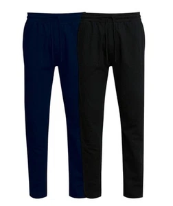 ex M*S MENS JOGGER AUTOGRAPH STRAIGHT LEG COTTON RICH REGULAR POCKET PANTS - Picture 1 of 9