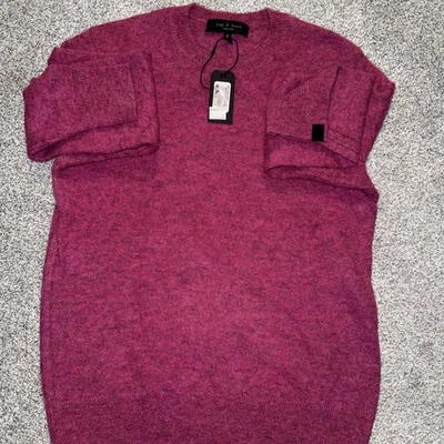 Rag & Bone Navy Knit Crew Neck Extra Fine Merino Wool Men's Small List Price 225 - Image 1 of 4