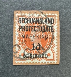 Mafeking SG 6 1900 1d auf 1/2d Vermilion gebraucht - Kat 90£ - Bild 1 von 1