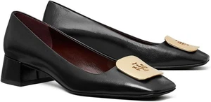 Zapatos de salón Tory Burch para mujer 35 mm Georgia de cuero negro talla 10 - Imagen 1 de 4