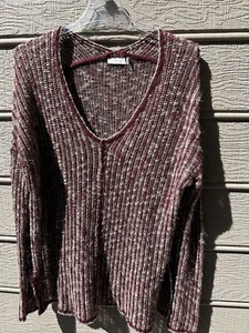 Lush Women's Top Sz L Sweater Red - Picture 1 of 2