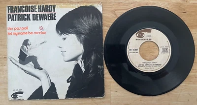 ULTRA RARE 45 7" SP FRANCOISE HARDY T'ES PAS POLI SONOPRESSE 45907 - Image 1 of 2