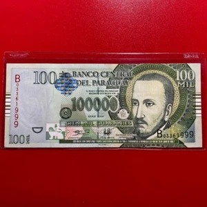 Billete de 100.000 guaraníes 2004 Paraguay sin circular exacto S/N#B03361999 - Imagen 1 de 3