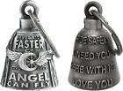 【2Pack】Motorcycle Bells for Biker Good Luck Guardian Riding Bells with Hanger Mo