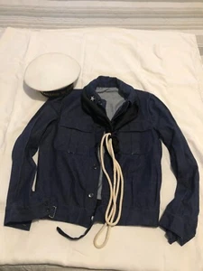 LOTTO MARINA GIACCA CAPPELLO, CORDONE CON FAZZOLETTO NERO CAPITANERIE DI PORTO - Foto 1 di 11