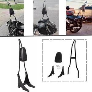 Respaldo de pasajero Sissy Bar negro para Harley Sportster XL 883 1200 y Yamaha - Imagen 1 de 9