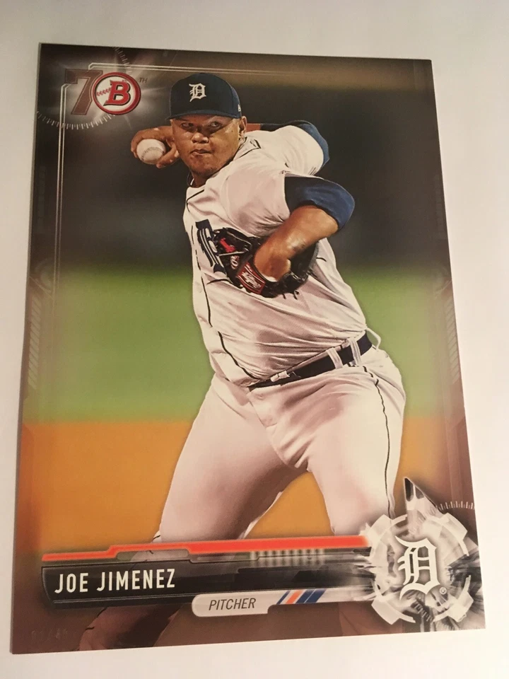2017 Bowman Paper Prospects Jumbo 5x7 Joe Jimenez Tigers BP38 #'d 20/49 - Image 1 of 1