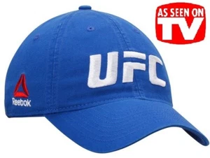 NEW UFC Blue Embroidered 3D Reebok Hat Cap Fight Fighting MMA - Picture 1 of 7