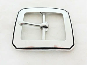 Hebilla de cinturón para pistola Jeremiah Watt esquina recortada ranurada suave acero inoxidable tamaño - Imagen 1 de 2