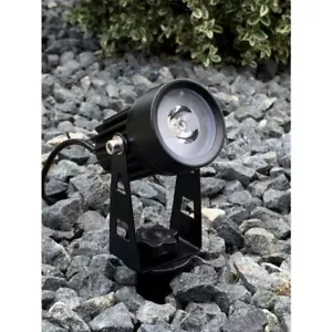 Darlux Outdoor Solar LED Ground Lights Black Set of 5 Spot Aluminium IP65 - Picture 1 of 11