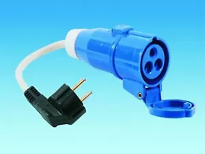 KONTINENTALEUROPA SCHUKO NETZANSCHLUSS ADAPTER BLEI 230V 16A WOHNWAGEN WOHNMOBIL - Bild 1 von 3