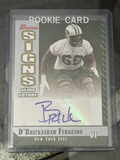 2006 Bowman Signs of the Future D'Brickashaw Ferguson Auto New York Jets