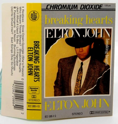 Cassette Elton John Breaking Hearts Rocket Record West Germany 822 088-4 Q - Image 1 of 2