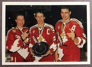 1990-91 Upper Deck Canada's Captains #473 Eric Lindros Kris Draper Steven Rice - Picture 1 of 1