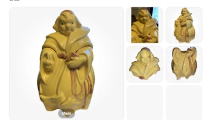 Vintage 1940's Red Wing Pottery Cookie Jar FRIAR TUCK - Image 1 of 4