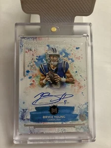 2024 Topps MOTIF Aquarelle Autographs Bryce Young Rookie 4/49 Carolina - Picture 1 of 2
