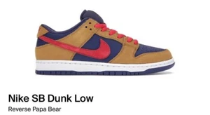 Size 7M - Nike SB Dunk Low Reverse Papa Bear - Picture 1 of 5