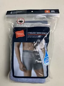 4 Pack Hanes TAGLESS Boxer Briefs Comfort Flex  With Flex Waistband Medium 32-34 - Picture 1 of 11