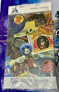 Disney Parks Walt Disney World 50th Anniversary Poster Calendar 2022 11" x 14" - Picture 1 of 3