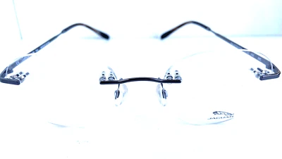 Nuevo marco de gafas Jaguar 50-20-140 redondo platino negro para hombre y mujer 6500” Foto 1 de 4