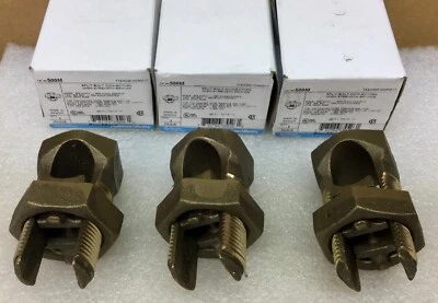BLACKBURN 500M BRONZE SPLIT BOLT CONNECTOR [SET OF 3] NEW IN BOX - Image 1 of 3