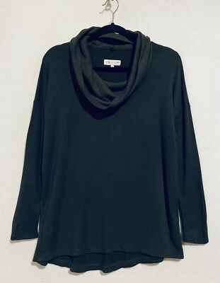 Top Lou Gris LOFT Mujer Gris Medio Firma Mezcla Suave Tejido Capucha Ligera Cuello Foto 1 de 4