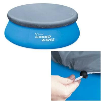 Planschbecken Pool Abdeckplane RUND Summer Waves Poolabdeckung Abdeckung 244cm