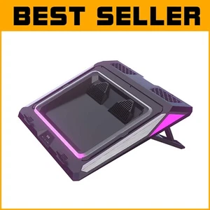 Gaming Laptop Cooling Pad with 3-Speed Control and Adjustable Mount - 14-17 Inch - Picture 1 of 11