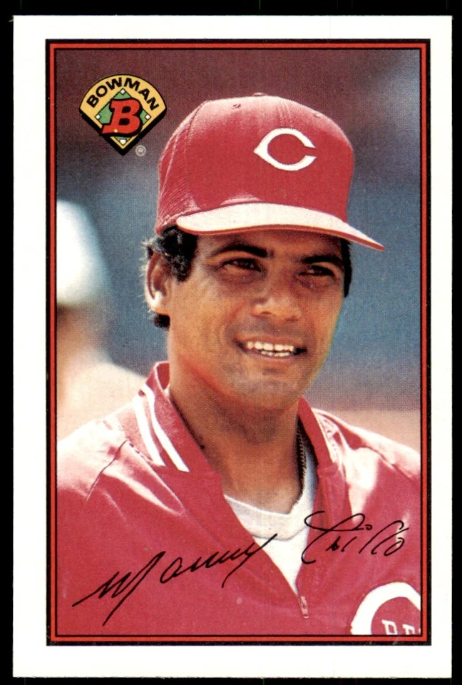 1989 Bowman Manny Trillo Cincinnati Reds #308 - Image 1 of 2