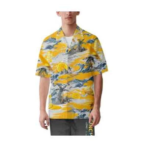 Singha Lemon Soda Shirt Thai Thailand Brewery Beer Yellow XL 44" Short Sleeve - Picture 1 of 8