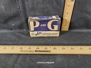Antique 40s P And G White Napths Laundry Soap Bar New Old Stock General Store - Picture 1 of 2